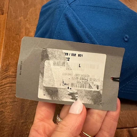 Balenciaga Blue Logo Embroidered Baseball Hat - Picture 15 of 16